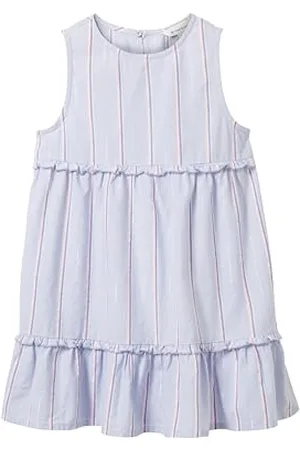 TOM TAILOR Mädchen Kinder Tencel Jeanskleid , mulitcolor lurex stripe, 92/98