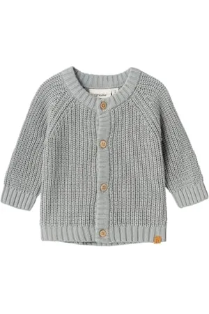 NAME IT Unisex Baby Nbnemlen Ls Knit Card Lil Noos Strickjacke, , 68 EU