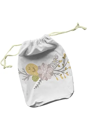 Questo Casa Bedruckte Baumwoll Taschen mit Kordelzug, Einkaufstasche, Stoffsack, Stofftasche, Beutel, Gemüsesack, Wiederverwendbare, Faltbar, Größe: 40x50 Cm