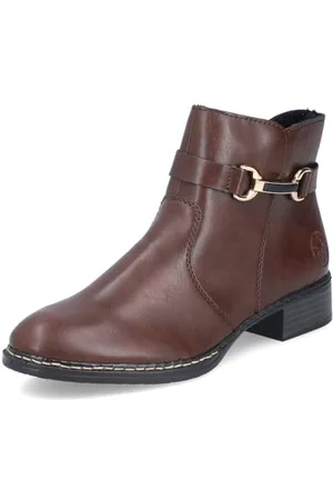 Rieker Damen Ankle Boots 73487, Frauen Stiefeletten,halbstiefel,Kurzstiefel,uebergangsschuhe,uebergangsstiefel,Stiefel,schwarz (25),42 EU / 8 UK