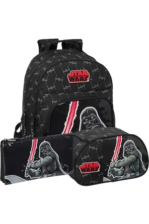 Safta | Star Wars The Fighter Rucksack, Etui und Kulturbeutel Star Wars - Rucksack, Tasche und Kosmetiktasche, einzigartiges Design, offizielle Star Wars-Lizenz, 3-teiliges Set, , ST, Klassisch