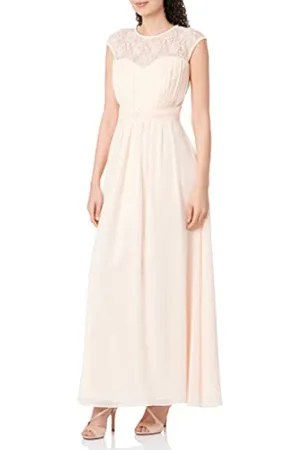 Little Mistress Damen Sheer Lace Maxi Dress Kleid, , 32