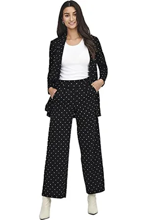 JDY Damen GEGGO New Long Pant JRS NOOS Bundfaltenhose, , 58