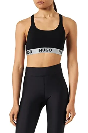 HUGO BOSS Damen Padded Sporty Logo Bralette, , S EU