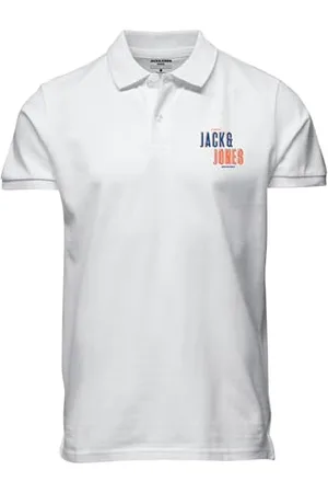 JACK & JONES Herren JCOCOAST Polo SS FST PLS Poloshirt, White, 5XL