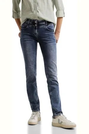 CECIL Damen B376933 Jeanshose Slim, , 31W / 32L