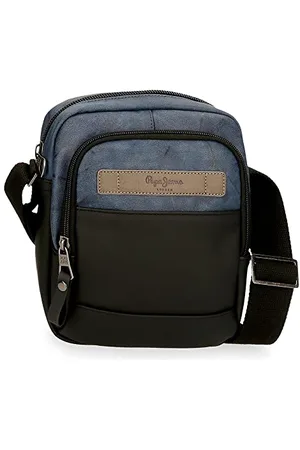 Pepe Jeans Ocean Medium Blue Umhängetasche 17x22x8 cm Polyester mit Kunstlederdetails