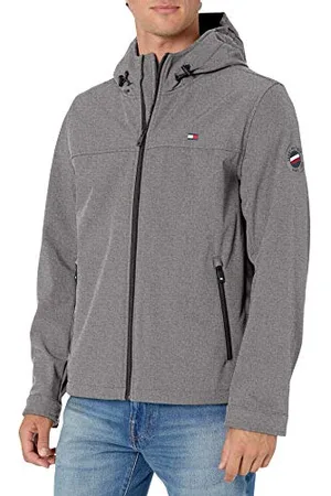 Tommy Hilfiger Herren Soft Shell Water Resistant Hooded Jacket Übergangsjacke, , M