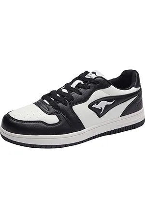 KangaROOS Unisex K-Watch Board Sneaker, Jet Black/White, 47 EU