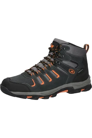 LICO Unisex Manaslu High Trekkingsstiefel, Anthrazit/Schwarz/Orange, 43 EU