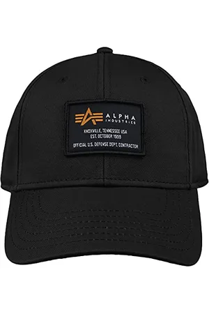 Alpha Industries Herren Crew Cap Basecap Baseballkappe, Black, Einheitsgröße