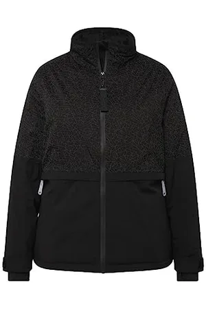 Ulla Popken Damen Funktionsjacke, Performancejacke reflektion, wasserdicht Jacken, , 46-48