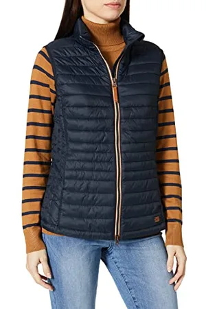 Camel Active Damen kurze leichte Steppweste mit elastischen Bündchen womenswear-40