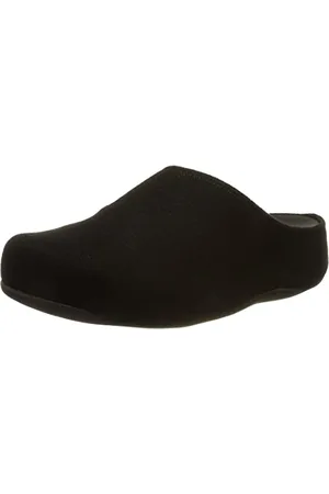 FitFlop Damen shuv Felt Hausschuh, Schwarz, 42 EU