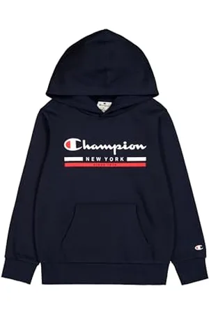 Champion Jungen Legacy Graphic Shop B (306837) -Ultra-Light Soft Compact Powerblend Fleece Hooded Sweatshirt, , 7-8 Years