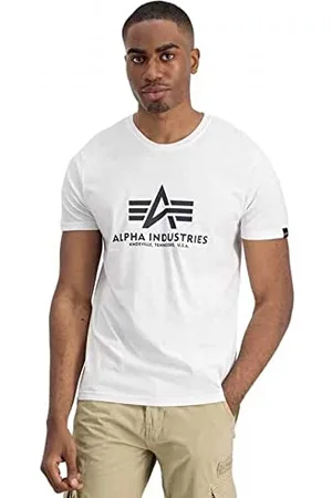 Alpha Industries Herren Basic T 2 Pack T-Shirt, White, S (2er Pack)
