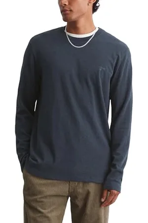 Marc O’ Polo Marc OߴPolo Denim Herren Langarmshirt aus Bio-Baumwolle Regular Fit, Blau , M