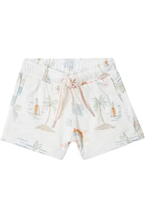Noppies Baby - Jungen Boys Brookston Allover Print Shorts, Whisper White, 74 EU