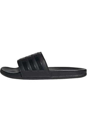 adidas Unisex Adilette Comfort Slides, Core Black / Core Black / Core Black, 40.5 EU