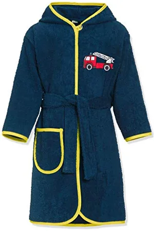 Playshoes Jungen Frottee-Bademantel Feuerwehr 349914, , 74-80