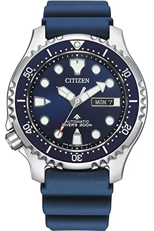 Citizen Herren Analog Quarz Uhr mit Gummi Armband NY0141-10LE