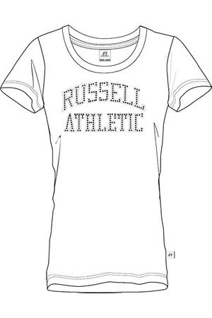 Russell Athletic A21001-UW-001 S/S Crewneck Tee Shirt T-Shirt Damen White Größe L