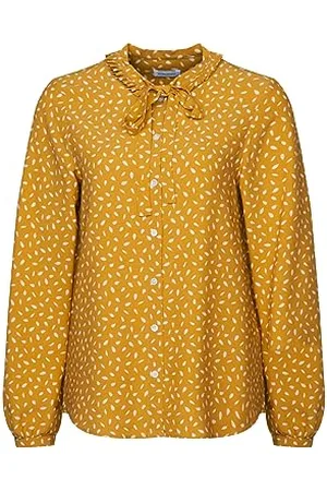 Seidensticker Damen Bluse - Fashion Bluse - Regular Fit – Rundhalsausschnitt mit Schleife - Langarm – 100% Viskose