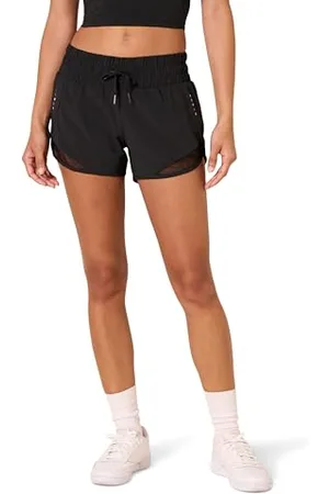 Amazon Damen Gewebte Laufhose Mit Gerafftem Bund In Normaler Passform, , XS