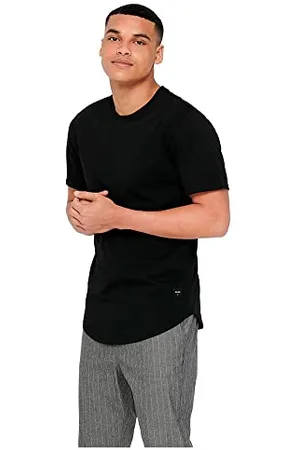 Only & Sons Herren ONSMATT LONGY SS Tee NOOS T-Shirt, Black, 3XL