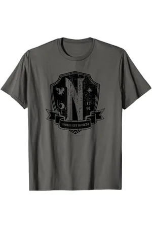 Wednesday Nevermore Academy Emblem T-Shirt