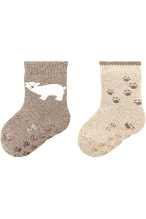 Sterntaler Unisex ABS Krabbelsocken DP Eisbär, , 22 EU