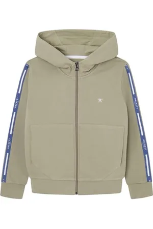 Hackett Jungen Hackett Tape Fz Hdy Sweatshirt, Grün (Seagrass Green), 11 Jahre