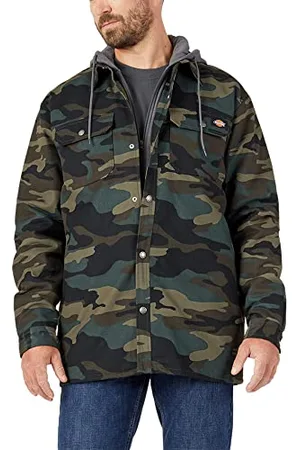 Dickies Herren Fleece Jacket With Hood and Hydroshield Work Utility Oberbekleidung, , L EU