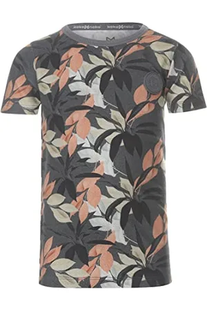 Koko Jungen-T-Shirt Dunkelgrau Druck
