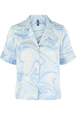 Pieces® Damen Pcvilli Ss Satin Shirt, , M