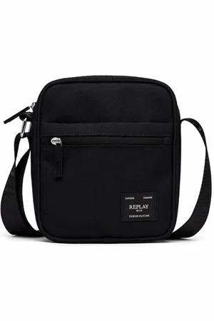 Replay Herren Umhängetasche mit Reißverschluss, Schwarz (Black 0098), Onesize