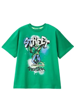 Benetton Jungen 3i1xc10jt T-Shirt, , 160 cm