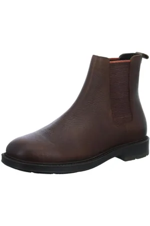 Marco Tozzi By Guido Maria Kretschmer Herren Chelsea Boots aus Leder Elegant, Braun , 44