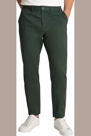 Tommy Hilfiger Herren Chino Hose Harlem Tapered Fit, Grün (Riverbed Green), 28W/34L