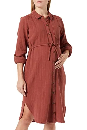 Noppies Damen Dress Onix Nursing Long Sleeve Kleid, , 34 EU