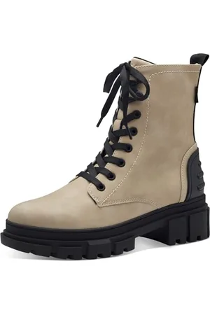 QS by s.Oliver Damen Stiefeletten ohne Absatz zum Schnüren Herbst, , 39 EU