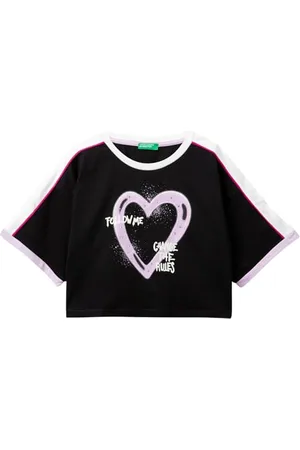 Benetton Mädchen 3i1xc10jv T-Shirt, , 170 cm