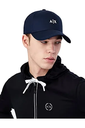 Armani Exchange Herren Essential, Embossed Logo, Cotton Twill Baseball Cap, , Einheitsgröße