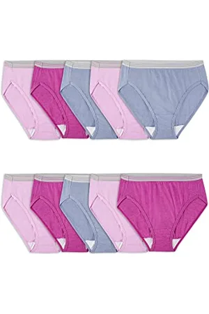 Fruit Of The Loom Damen Cotton Blend Hi Cut Brief Unterwäsche, , 7