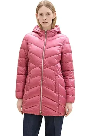 TOM TAILOR Damen Lightweight Steppmantel mit Kapuze, , XL