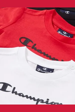 Champion Baby-Jungen Legacy American Classics S/S Pack Logo T-Shirt, , 12 Monate (3er
