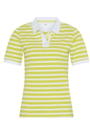 Brax Damen Style Cleo Poloshirt Pique gestreift, ,38