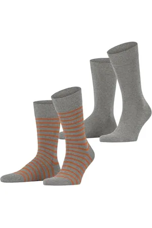 ESPRIT Herren Socken Fine Stripe Multipack M So Baumwolle gemustert 2 Paar, , 39-42