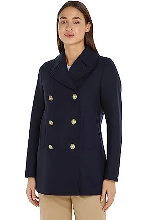 Tommy Hilfiger Damen Jacke Wool Blend Classic Übergangsjacke, , 42