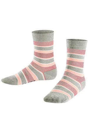 Falke Unisex Kinder Mixed Stripe Socken, , 27-30